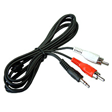 Musikadapter Anschlusskabel (Klinkenstecker auf Cinchstecker) für HTC Desire HD Musikadapter Anschlusskabel (Klinkenstecker auf Cinchstecker) für HTC Desire HD